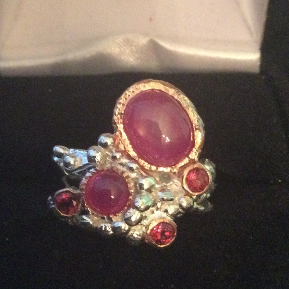 Genuine Natural Star Ruby Ring - image 4